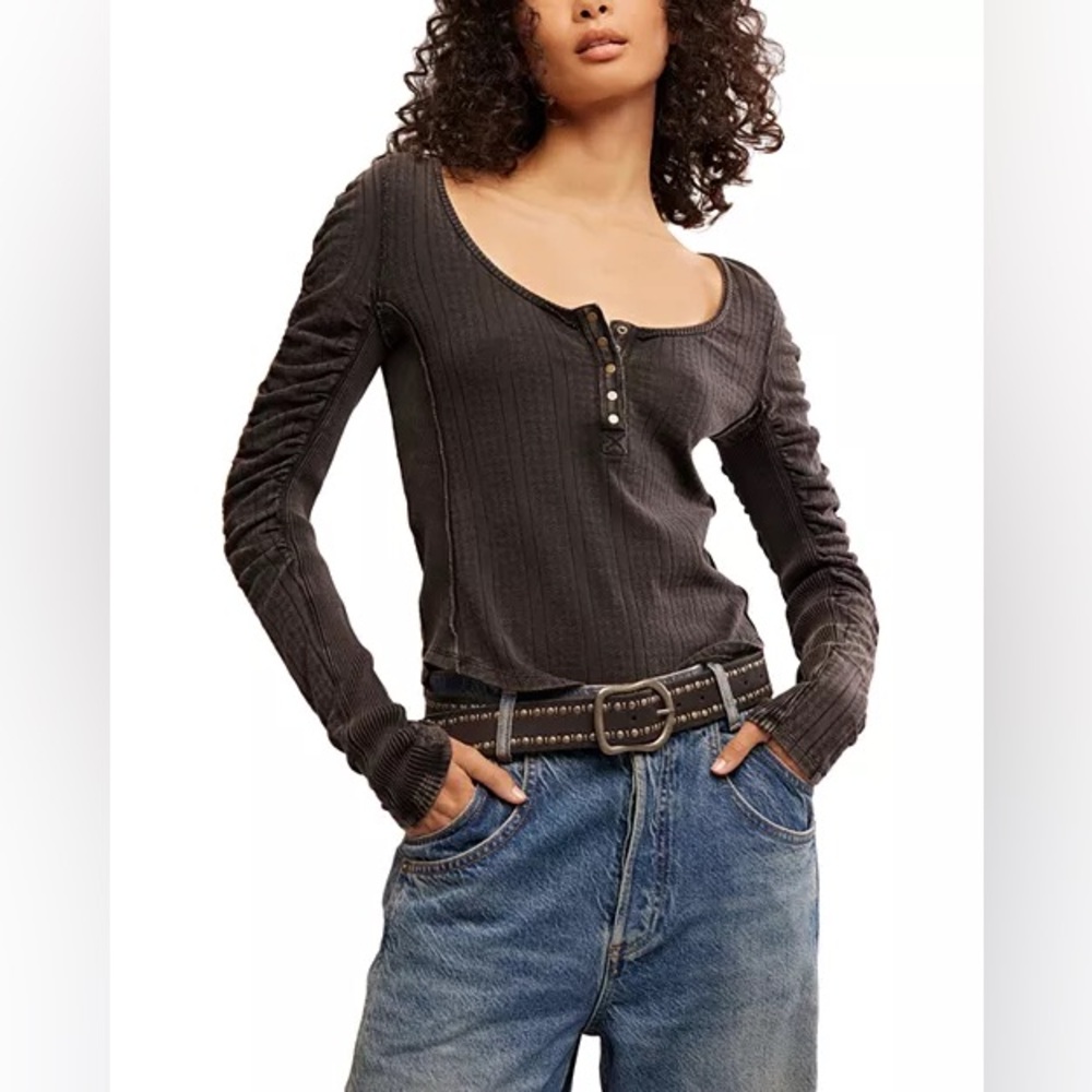 Free People We The Free Hope Henley Top Size Small NWT